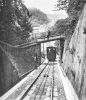 Standseilbahn Funiculaire Lausanne Signal - Zwischen Ausweiche und Tunnel - Foto Archiv standseilbahnen.ch