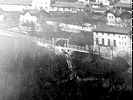 Vallorbe - usine du Day - die Bergstation der Standseilbahn auf einem alten Foto