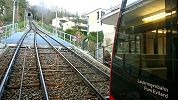 Standseilbahn Biel Leubringen Funiculaire Bienne Evilard - Zwischenstation und Ausweiche Beaumont heute