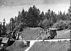Wagen Wasserballastbahn Beatenberg 1889 Wagen mit dem Einfüllrohr für das Wasser