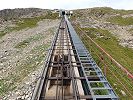 Niesenbahn Standseilbahn Niesen - steil unterwegs Richtung Niesen Kulm