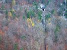 Standseilbahn Wimmis Artilleriewerk Festung Burgfluh - das steile Trassee im Überblick