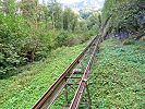 Standseilbahn Kapf - das Trassee ist aufgeständert