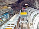 Transitgas Standseilbahn 4 Oberwald aktuelle Standseilbahn Wagen seit 2003 Foto Archiv standseilbahnen.ch