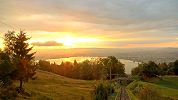 Zugerbergbahn Standseilbahn Zug Zugerberg - Sonnenuntergang