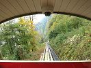 Bürgenstockbahn Standseilbahn Bürgenstock funicular Burgenstock - Aussicht während der Talfahrt