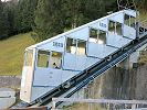 Standseilbahn Engelberg Gerschnialp - Wagen 1 auf der Brücke über die ehemalige Bobbahn Gerschnialp - Engelberg