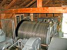 Standseilbahn Kraftwerk Amsteg - Unter Axeli - Winde in der Bergstation Unter Axeli - Hersteller Bell Kriens - Foto Archiv standseilbahnen.ch