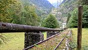 Standseilbahn Kraftwerk Amsteg - Unter Axeli - die ehemalige Standseilbahn im Jahr 2024 - In der Ebene Plattiberg - Foto Archiv standseilbahnen.ch