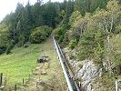 Standseilbahn Unter Axeli - Arnisee - die gleiche Stelle über 110 Jahre später im Jahr 2024 - Foto Archiv standseilbahnen.ch