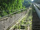 Standseilbahn Amsteg Kraftwerk SBB - Bristen Wasserschloss - Strecke im Jahr 2013