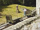 Kraftwerk Lavorgo Nivo Piottino Standseilbahn - Wagen bis 2004 - Foto Archiv standseilbahnen.ch