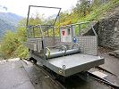 Kraftwerk Lavorgo Nivo Piottino Standseilbahn - der neue Wagen von 2004 Hersteller Niederberger - Foto Archiv standseilbahnen.ch