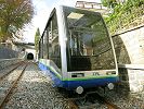 Standseilbahnen Standseilbahn Lugano Stazione - Wagen 2016 in der Ausweiche Lugano Schweiz