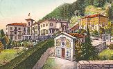 Standseilbahn Funicolare Lugano Suvigliana - Cassarate um 1910 mit der Talstation im Hintergrund