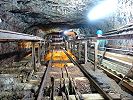 Standseilbahn Bergwerk Gonzen Gesenk Fluhwand - Strecke der ehemaligen Standseilbahn im Bergwerk Gonzen