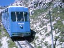 St. Moritz Standseilbahn Corviglia - die alte Standseilbahn Schmalspur 800 mm vor dem grossen Umbau von 1986