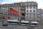 Polybahn Standseilbahn in Zürich - Brücke bei der Talstation