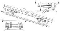 Zangenbremse / Fangbremse Erfindung von Josef Durrer 1889 Zeichnung Patent vom 27. Dezember 1889 Foto Archiv standseilbahnen.ch