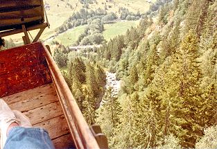 Luftseilbahn Gadmen Zwischenstegen - Staldi Foto 1983 Archiv standseilbahnen.ch