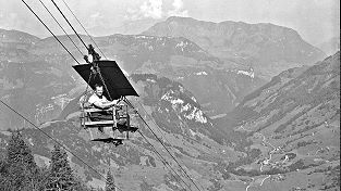 Luftseilbahn Oberrickenbach Schindelboden - Bannalp Kreuzhütte Chrüzhütte - Schiffli 1932 - 1949