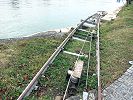 Boottransportanlage Kraftwerk Aarau - eine der schönsten Material - Standseilbahnen der Schweiz - Standseilbahn für Boote und Schiffe - Foto Markus Seitz Archiv standseilbahnen.ch