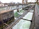 Boottransportanlage Kraftwerk Aarau - eine der schönsten Material - Standseilbahnen der Schweiz - Standseilbahn für Boote und Schiffe - Foto Markus Seitz Archiv standseilbahnen.ch