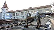 Boottransportanlage Kraftwerk Aarau - eine der schönsten Material - Standseilbahnen der Schweiz - Standseilbahn für Boote und Schiffe - Foto Markus Seitz Archiv standseilbahnen.ch