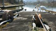 2 Experten vom Amt für Wasser-Standseilbahnen begutachten das Zugseil der Standseilbahn beim Kraftwerk Wildegg-Brugg - Boottransportanlage - Foto Markus Seitz Archiv standseilbahnen.ch